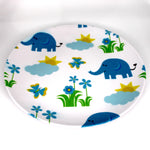 Kids Big Plate (Blue Elephants)