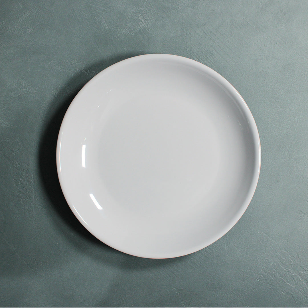 Small Round Plate (White) – Five Star Melamine - Main Image