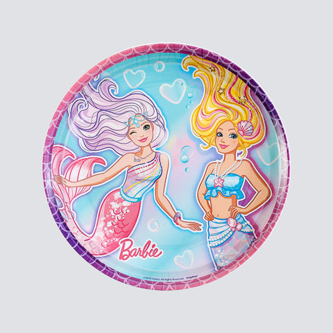 Kids Cartoon Plate (Barbie - Mermaid)