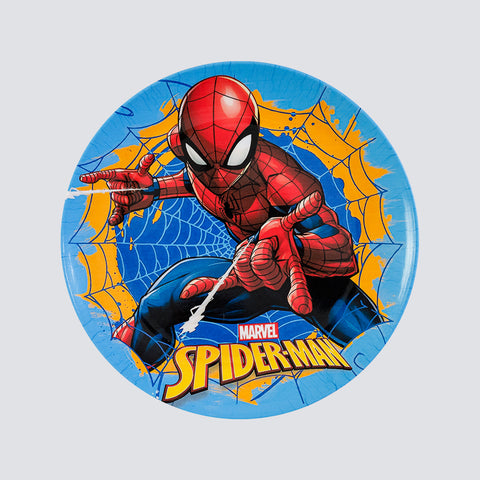 Kids Cartoon Plate (Spiderman Web)