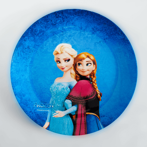 Kids Cartoon Plate (Frozen - Elsa & Anna)