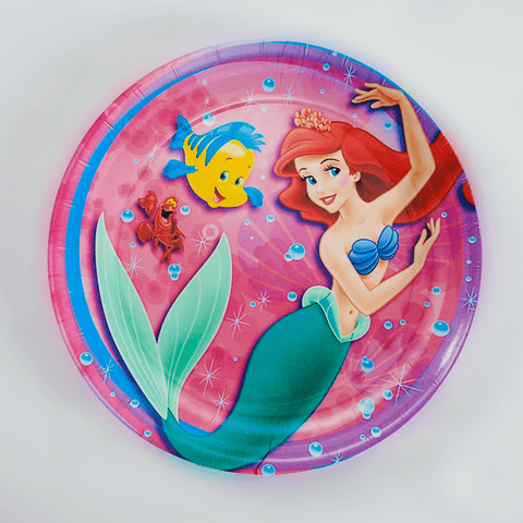 Kids Cartoon Plate (The Little Mermaid)