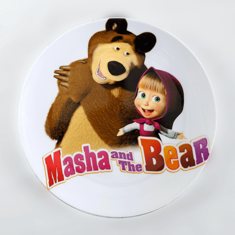 Kids Cartoon Plate (Masha and the Bear)