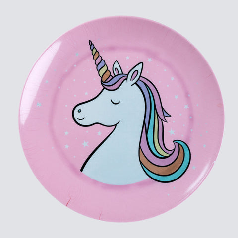 Kids Big Plate (Unicorn Pink)
