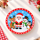 Christmas Plate - Santa & Friends