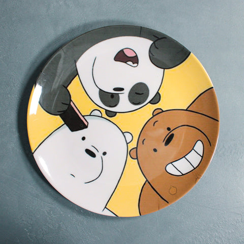 Kids Cartoon Plate (We Bare Bears)
