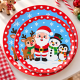 Christmas Plate - Santa & Friends