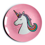 Kids Big Plate (Unicorn Pink)