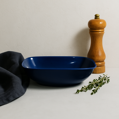 650ml Square Serving Bowl (Blue)