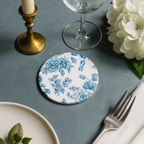 Round Coaster (Blue Oriental)
