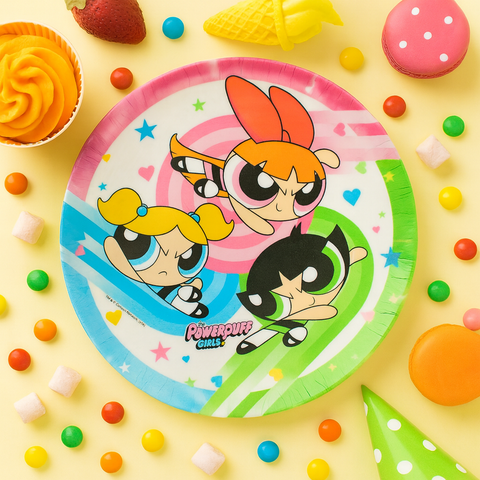 Kids Cartoon Plate (The Powerpuff Girls)