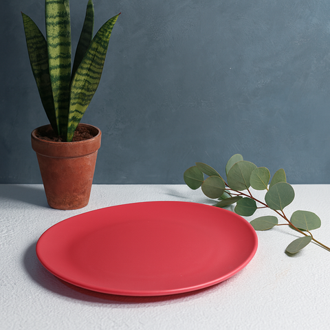 Matte-Finish Platter (Red)