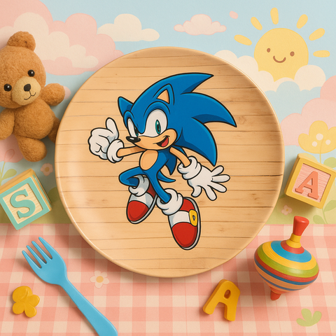 Kids Cartoon Plate (Sonic)