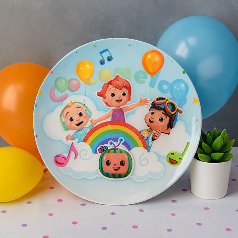 Kids Cartoon Plate (Cocomelon)