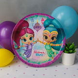 Kids Cartoon Plate (Shimmer and Shine)