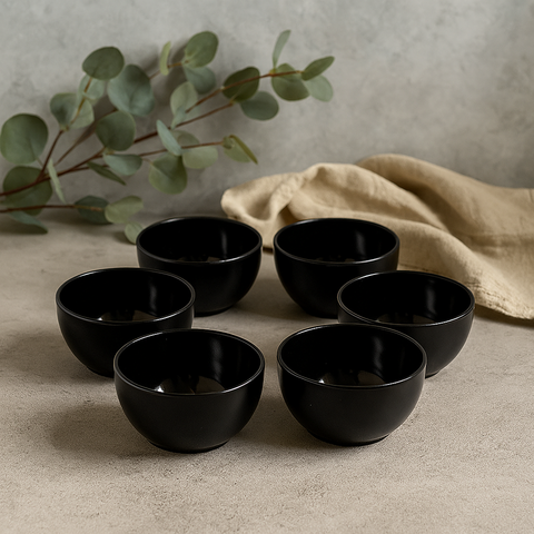 Dessert Bowl Set (Black)
