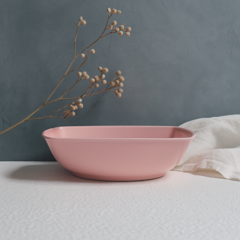 650ml Square Serving Bowl (Pink)