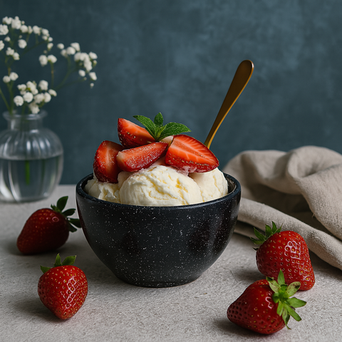Classic Dessert Bowl (Black Granite)