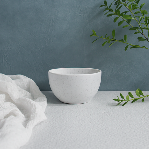 Classic Dessert Bowl (White Granite)