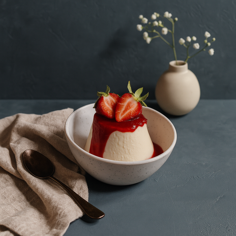 Angle Dessert Bowl (White Granite)