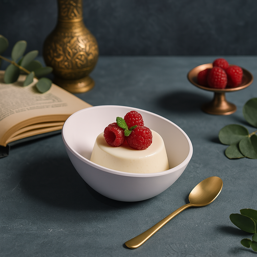 Angle Dessert Bowl (White) – Five Star Melamine