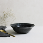 Wide Dessert Bowl (Black Granite)