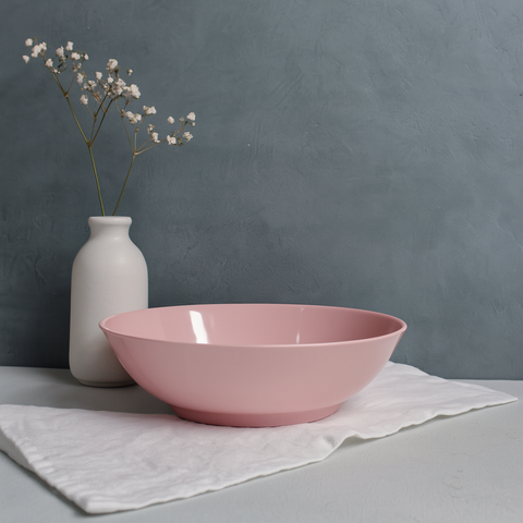 600ml Round Serving Bowl (Pink)