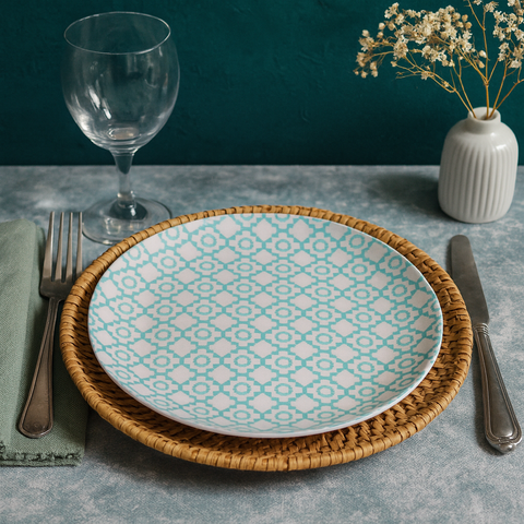 Dinner Plate (Snowflower)