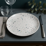 Dinner Plate (White Confetti)
