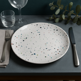 Dinner Plate (White Confetti)