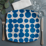 Dinner Plate (Sapphire Spots)