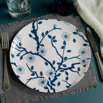 Dinner Plate (Blue Twigs)