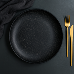 Matte Dinner Plate (Black Granite)