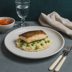 Matte Dinner Plate (White Granite)