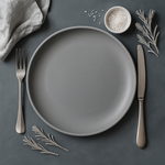 Matte Dinner Plate (Grey)