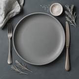 Matte Dinner Plate (Grey)