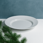 Deep Dinner Plate (White Granite)