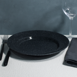 Deep Dinner Plate (Black Granite)