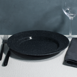 Deep Dinner Plate (Black Granite)