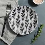 Small Round Plate (Midnight Feather)