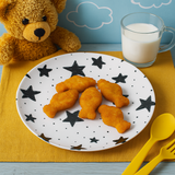 4 Pcs. Kids Tableware Set (Black Starburst)