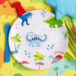 Kids Big Plate (Dino Names)