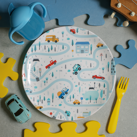 Kids Big Plate (Town Roads)
