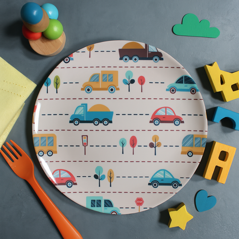Kids Big Plate (Traffic Parade)