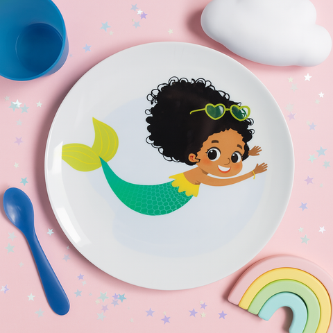 Kids Big Plate (Coral Mermaid)