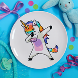 Kids Big Plate (Unicorn Dab)