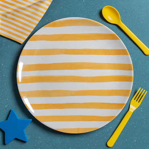 Kids Big Plate (Sunny Stripes)