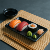 Canapé Tray 8" x 4" (Black Granite)