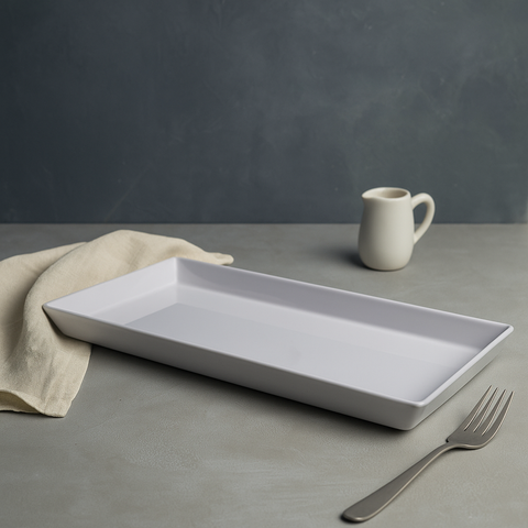 Rectangle Platter 12" x 6" (White)