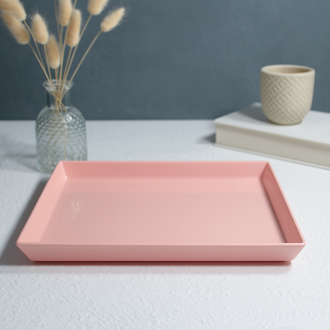 Square Platter 10" x 10" (Pink)